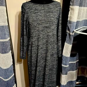 Philosophy dress super soft, gray and black side slits and arms, washable XL